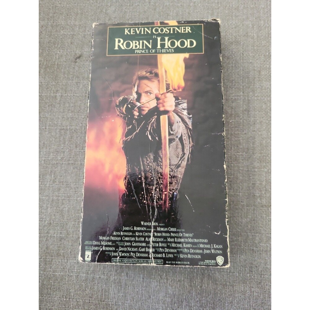 Robin Hood: Prince of Thieves (VHS, 1991) Vtg Kevin Costner